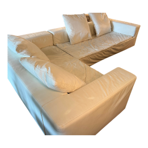 1990s Giovannetti Collezioni "Friends Light" Modular Sofa - White Italian Leather