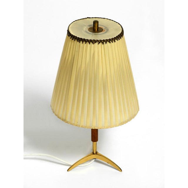 Small Mid-Century Brass Star Base Table Lamp from Kalmar For Sale - Image 14 of 17