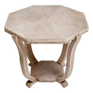 1920s Oak Art Deco Octagonal Coffee Table For Sale