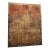 Abstract Textured Brown and Gold Painting For Sale