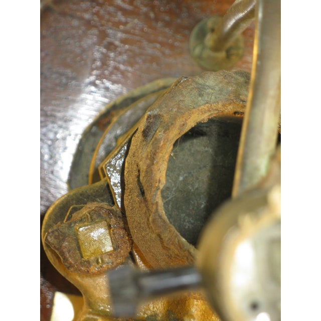 Table Lamp Nautical Antique S.S. San Jose Brass Recovered Pipe For Sale - Image 9 of 16