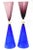 These absolutely stunning and arresting Italian vintage Murano glass monumental glass sculptures, vases and or vessels are...
