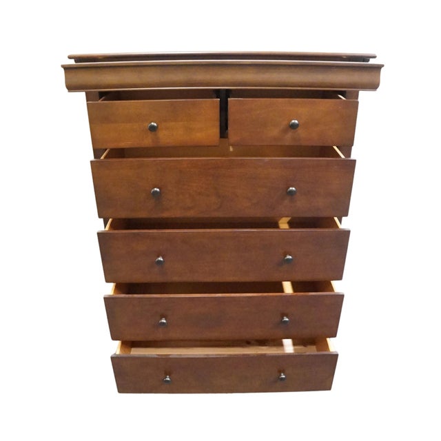 Durham Furniture Solid Cherry Contemporary Traditional Style 35" Chest of Drawers W498-10 For Sale - Image 4 of 11
