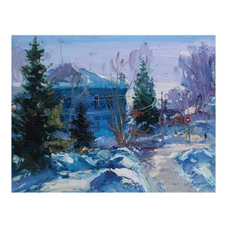 Yuriy Demiyanov, Neige Petillante, 2019, Oil on Canvas For Sale