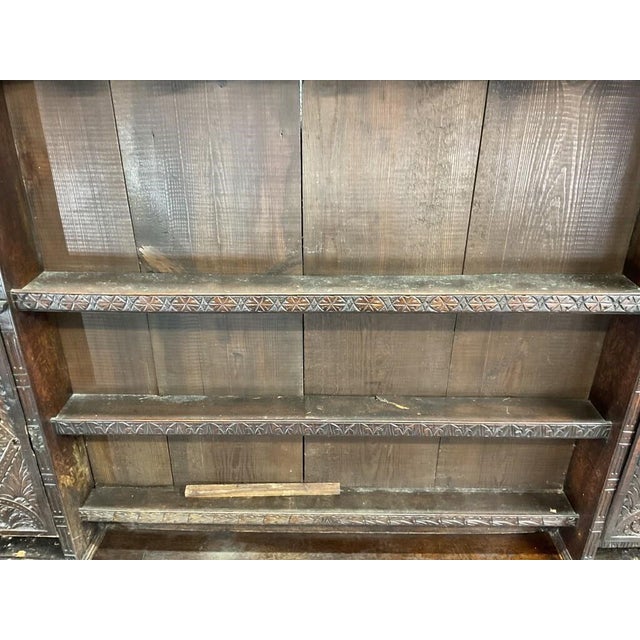Ornate Antique Stepback Sideboard For Sale - Image 12 of 18