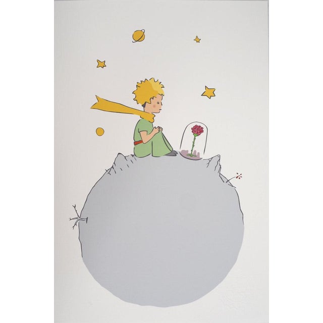 Antoine De Saint-Exupery, Le Petit Prince observe sa rose, Lithograph For Sale - Image 6 of 6