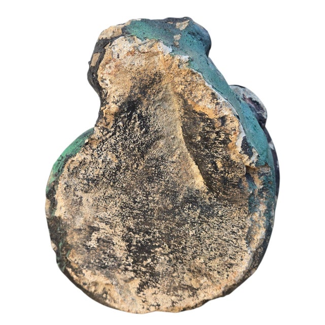 Anthropomorphic Adoring Frog Mushroom Cement Sculpture Yard Art Loving Statue For Sale - Image 15 of 18