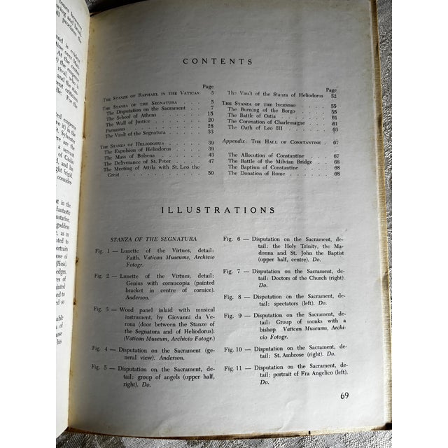 The “Stanze” of Raphael. 1953. Art History. 61 Color and Black & White Reproductions in a Softcover Book. For Sale - Image 10 of 12