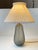 Holmegaard Art Deco Grey Ice Flower Glass Table Lamp by Jacob E. Bang for Holmegaard, 1920s For Sale - Image 4 of 14