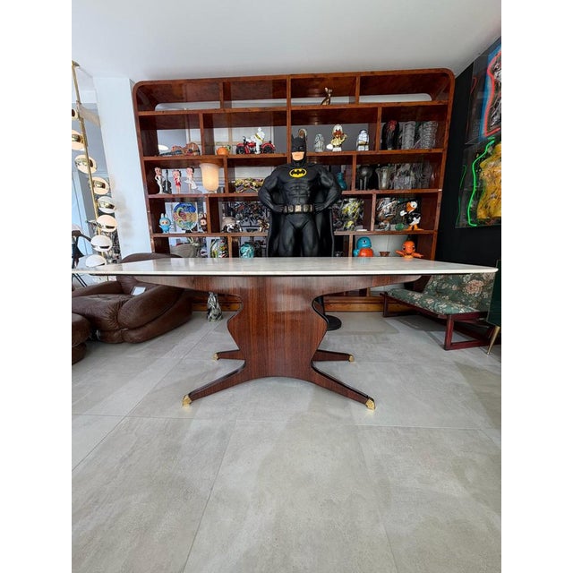 Osvaldo Borsani Dining Table in Mahogany by Osvaldo Borsani, 1950s For Sale - Image 4 of 10