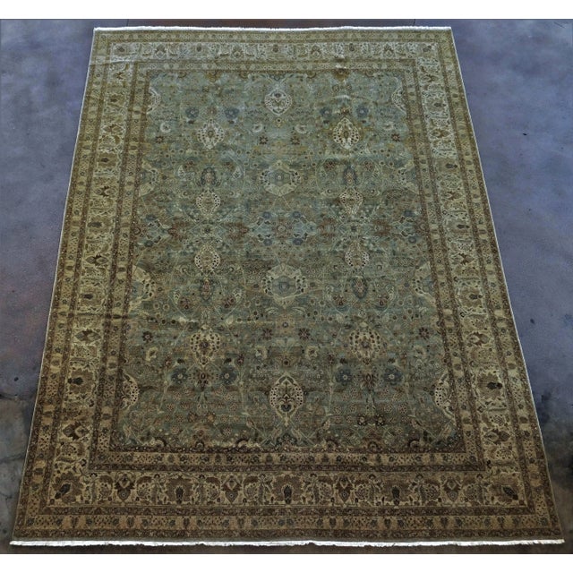 Early 21st Century Vintage Hand Knotted Rug 11'9"x 15'8" For Sale - Image 13 of 13