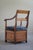 Wood Mid 19th Century Danish Folk Art Armchair in Oak & Gotland Sheepskin, 1890s For Sale - Image 7 of 16