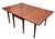 Brown Vintage Craftique Traditional Chippendale Style Solid Cherry Drop Leaf Gate Leg Dining Table For Sale - Image 8 of 12