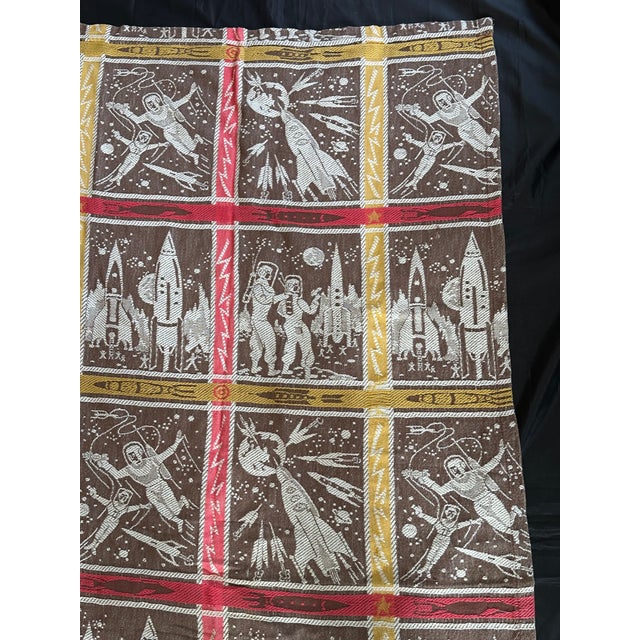 Textile 1960s Space Age Fabric Panel For Sale - Image 7 of 13