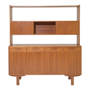 Mid 20th Century Swedish Bookcase Hutch by Ajfa Möbler