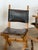Brutalist Dutch Oak and Leather X-Frame Chairs by Bram Sprij, 1960s, Set of 6 For Sale - Image 9 of 16