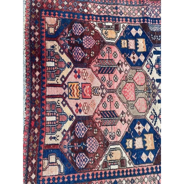 Vintage Rustic Hamadan Rug For Sale - Image 4 of 18