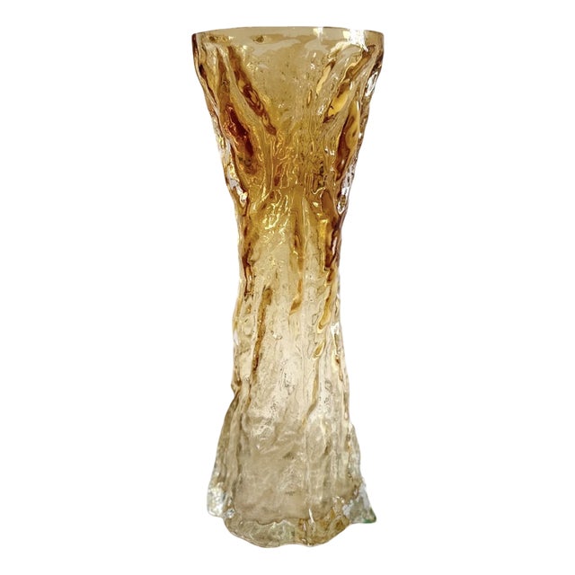 Mid-Century Borken Vase in Glass from Ingrid, 1970s For Sale