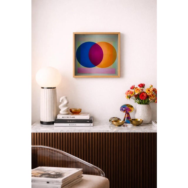 Mid-Century Modern Collision Theory Reproduction Print For Sale - Image 3 of 3