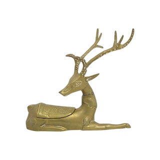 Brass Thai Reindeer Box For Sale