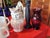 Vintage American 250th Birthday Celebration Tableware and Decorations; Leo Ward Blue Glasses, Pewter, Flags, Eagles and Red, White and Blue Decor For Sale - Image 16 of 18