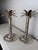 Silver Palm Tree Candleholders in Silver-Plated Metal, 1980s, Set of 2 For Sale - Image 8 of 8