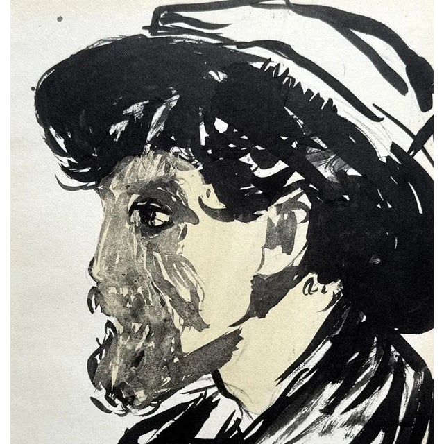 Modern Kees Van Dongen, Self Portrait, Lithograph, 1925 For Sale - Image 3 of 4