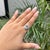Art Deco 14k Gold Art Deco 3.49ct Oval Aquamarine Diamond Chic Cocktail Ring Size 4 For Sale - Image 3 of 18