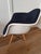 Eames Upholstered Armchair With Dowel Base For Sale - Image 14 of 17
