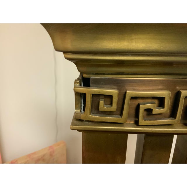 20th Century Greek Revival Bronze Column Table Lamp For Sale - Image 16 of 16