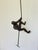 Metal Vintage Modernist Cast Metal Hanging Sculpture of a Man Climbing For Sale - Image 7 of 12