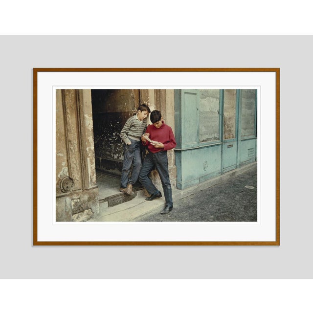 Modern Boys in Paris 1950s by Peter Cornelius Framed C-Print For Sale - Image 3 of 3