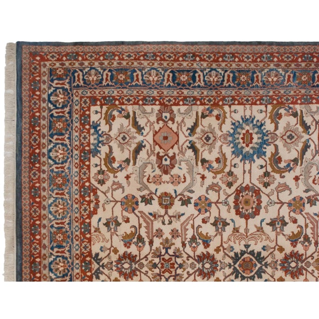 Vintage Indian Sultanabad Design Rug - 9'10" X 13'9" For Sale - Image 4 of 8