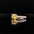 Yellow Diamond Yellow Sapphire Ring 14k Gold 1.66 Tcw Women Certified, Size 6.5 For Sale - Image 8 of 11