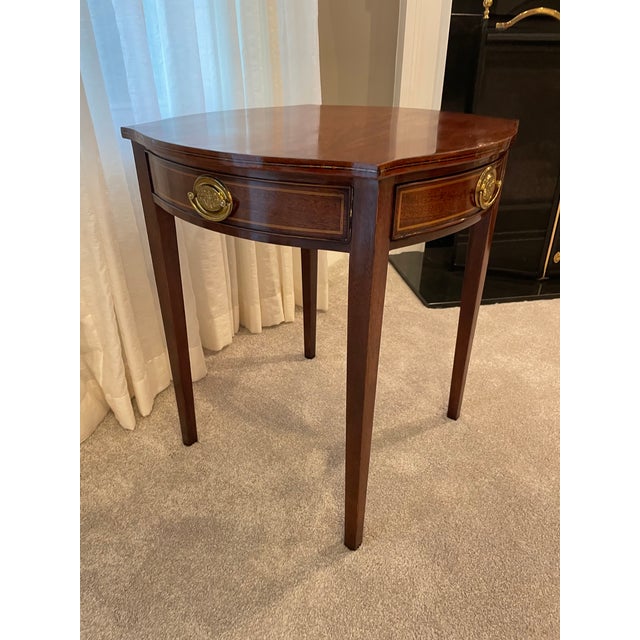 1980s 1980s Kindel Mahogany Side Table From Their Winterthur Reproduction Collection For Sale - Image 5 of 16