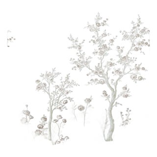 Schumacher Charlotte's Garden Panel Set In Periwinkle For Sale