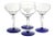 1920s Cobalt Cut-Crystal Stems - Set of 16 For Sale - Image 4 of 9