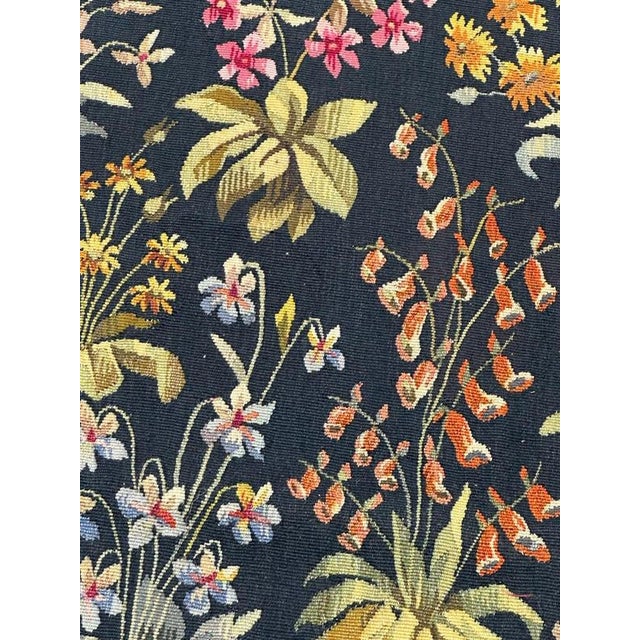 Mid-Century French Aubusson Tapestry Mille Fleurs, 1920s For Sale - Image 13 of 18