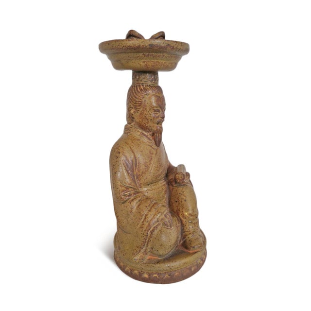 Vintage Mid 20th Century Ceramic Monk Lamp Base Figure Chairish