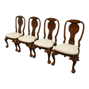 Set of 4 High End South Hampton Traditional Style Dining Side Chairs