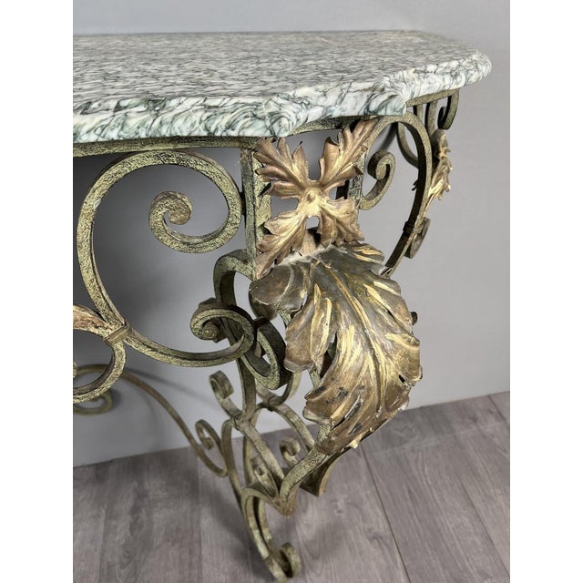 Wrought Iron Wall Console, 20th Century For Sale - Image 6 of 10