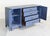 Wood 1950s Mahogany Sideboard by Landstrom Furniture in Blue - Newly Painted For Sale - Image 7 of 12