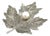 1990s Mikimoto Estate Akoya Pearl Leaf Brooch Pin Sterling Silver For Sale