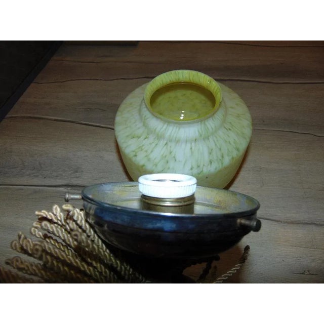 Goldenrod Art Deco Lamp, 1920s For Sale - Image 8 of 9