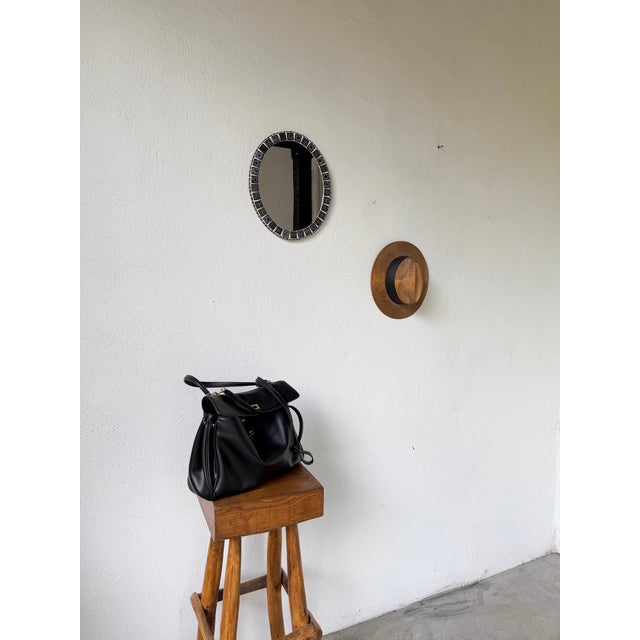 Oval Ceramic Mosaic Mirror, 1950s For Sale - Image 3 of 18