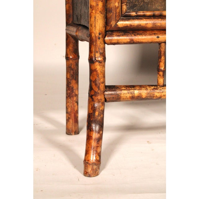 Aesthetic Movement Bamboo and Lacquer Bookcase For Sale In Los Angeles - Image 6 of 10
