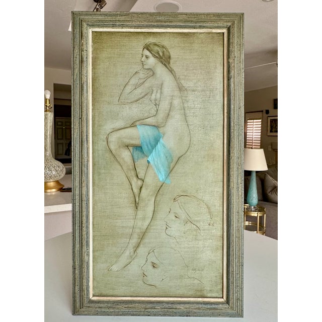 Betty Jo Frost (1930-2011) Oil Painting Female Nude, Framed For Sale - Image 4 of 17