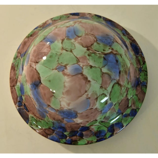 Swedish Grace Copper and Glass Table Lamp, Sweden, 1920s For Sale - Image 9 of 13