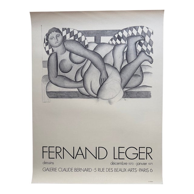 Fernand Léger (1881–1955), Dessins, 1970, Exhibition Poster, Printed in France For Sale