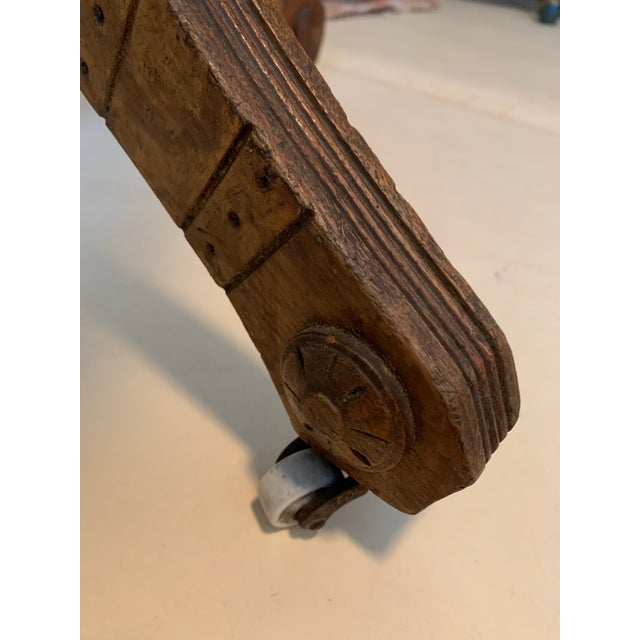 Antique Rustic Equestrian Marble Table For Sale - Image 9 of 12